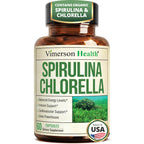 Vimerson Health Organic Spirulina Chlorella Capsules - 60 Count