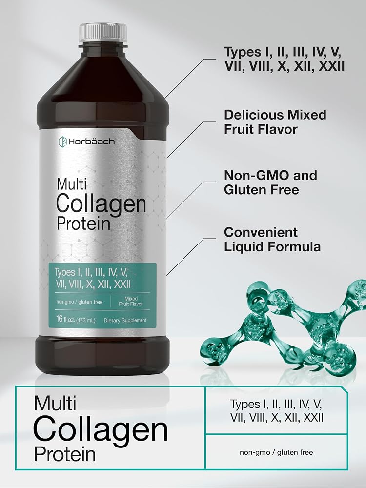 Horbäach Multi Collagen Protein Mixed Fruit - 16 fl oz - image 4