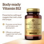 Solgar Methylcobalamin Vitamin B12 5000 mcg - 60 Nuggets - image 3