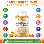 SHIFAA NUTRITION Omega 3 DHA Gummies for Kids - 60 Gummies - image 5