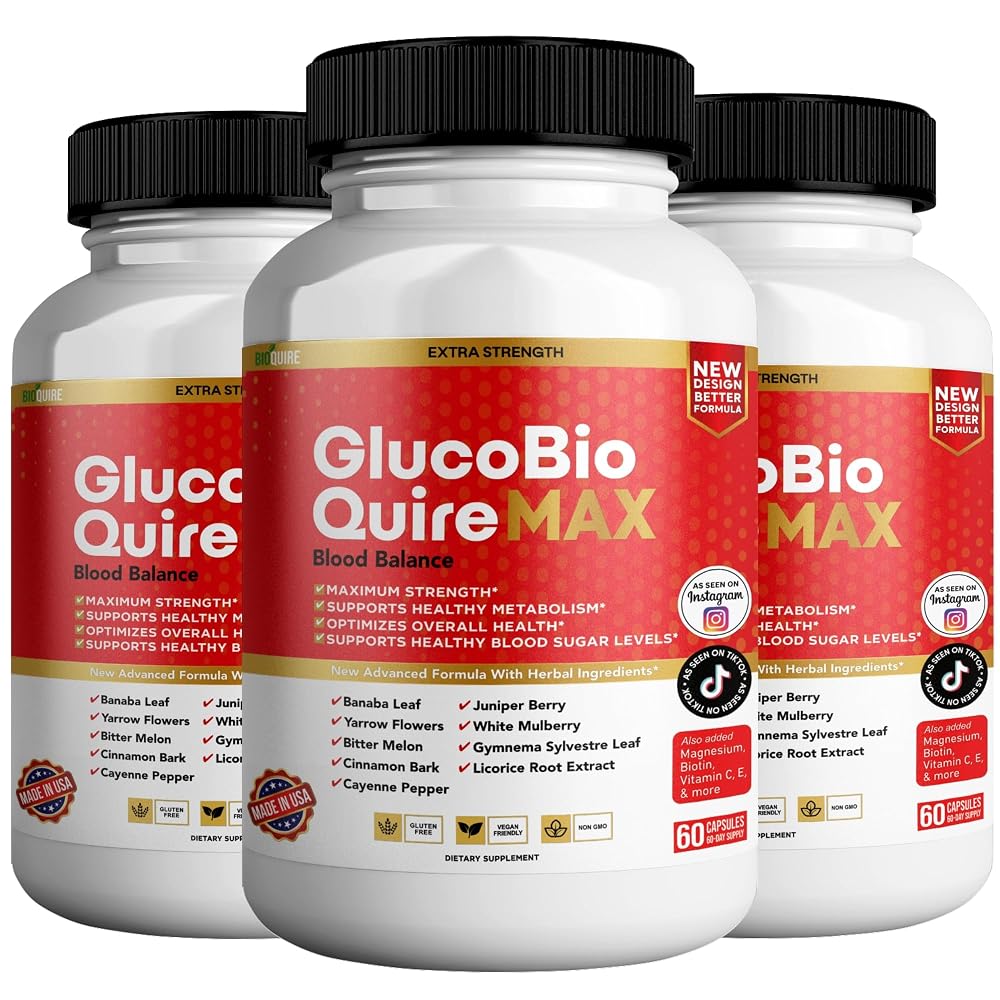 BIOQUIRE Gluco Bio Quire Max Blood Balance Ultra Dietary Supplement