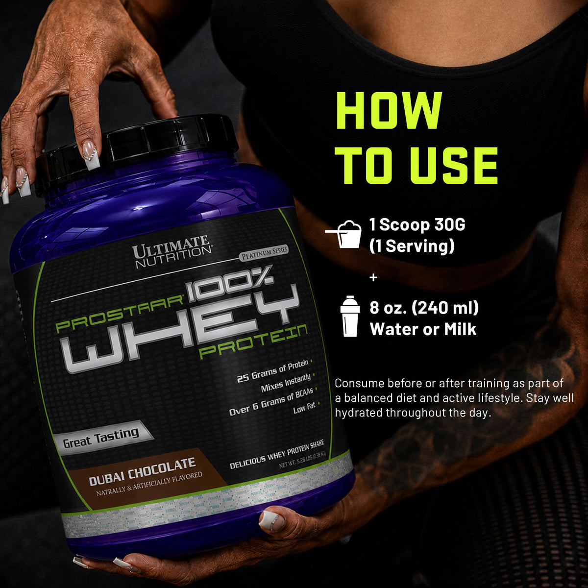 Ultimate Nutrition Prostar Whey Protein Isolate Powder for Muscle Gain