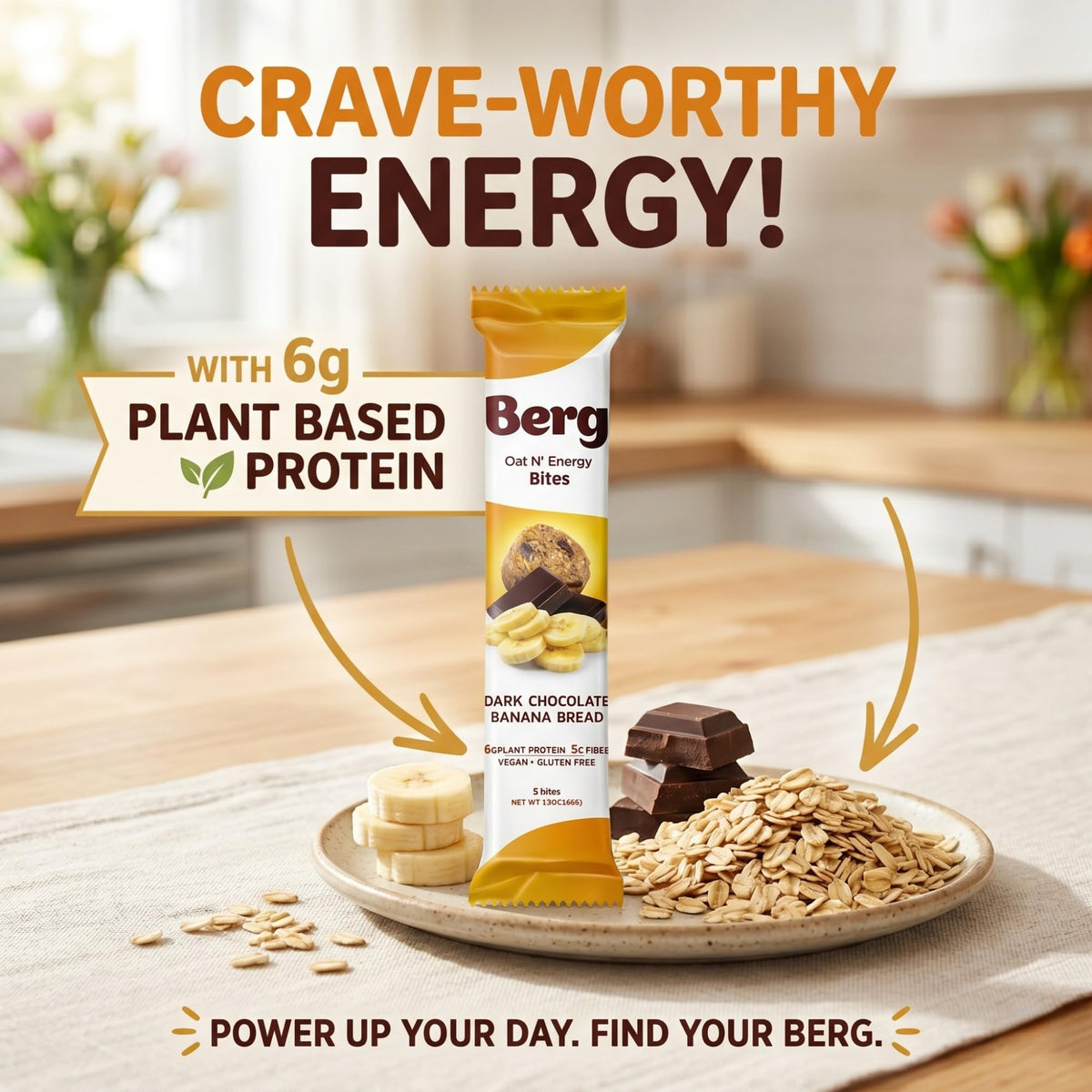 Berg Oat N' Energy Bites - Non-GMO