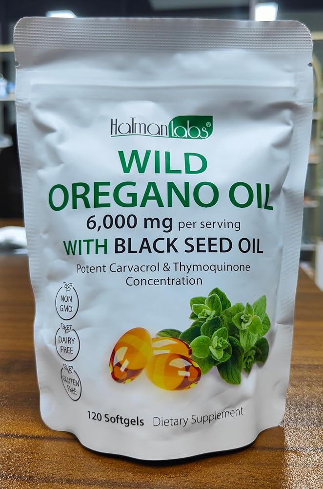 Daiasns Oregano Oil Capsules with Black Seed Oil - 240 Softgels - image 2