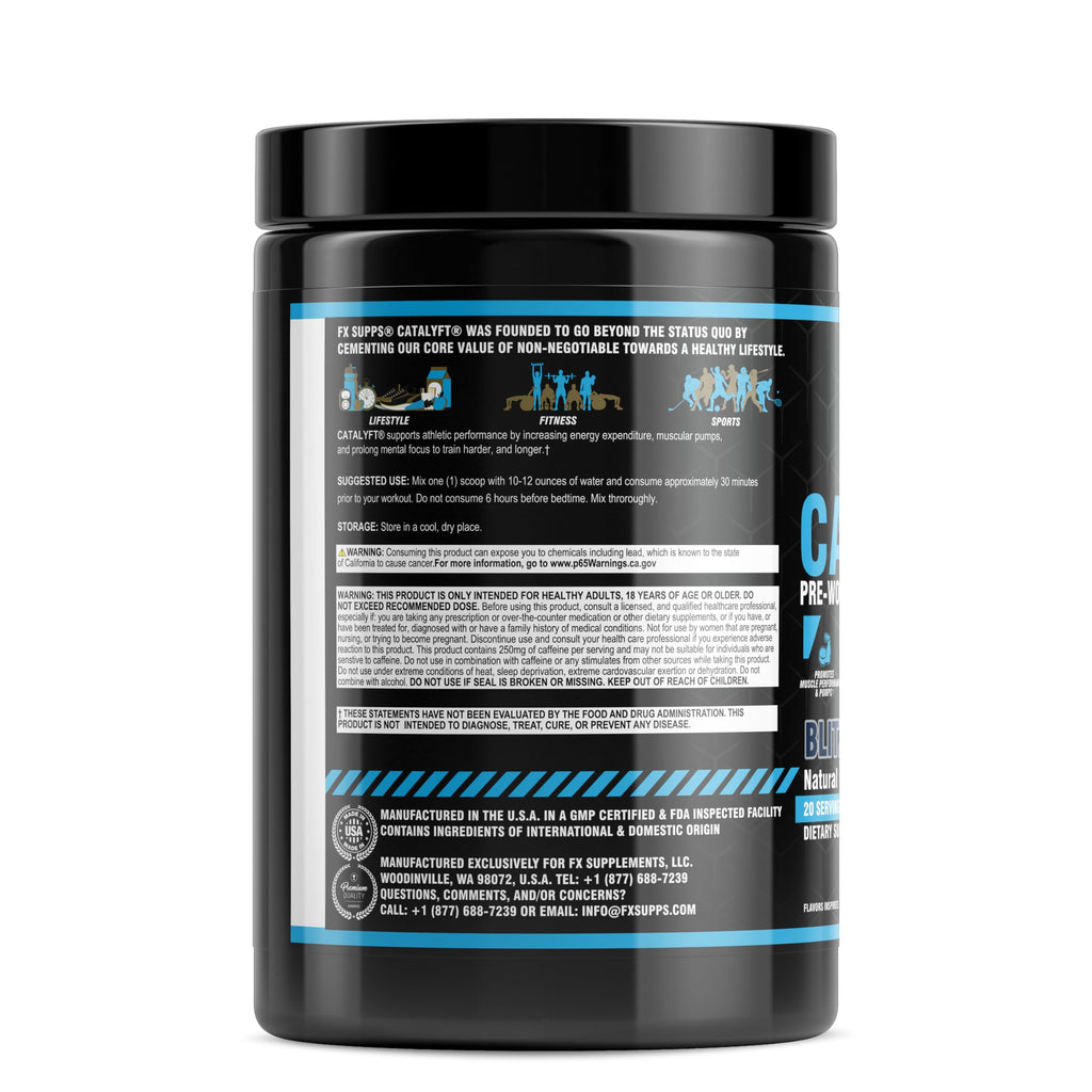 FXSUPPS Catalyft Pre-Workout Powder Energy & Focus - 20 Servings - image 2