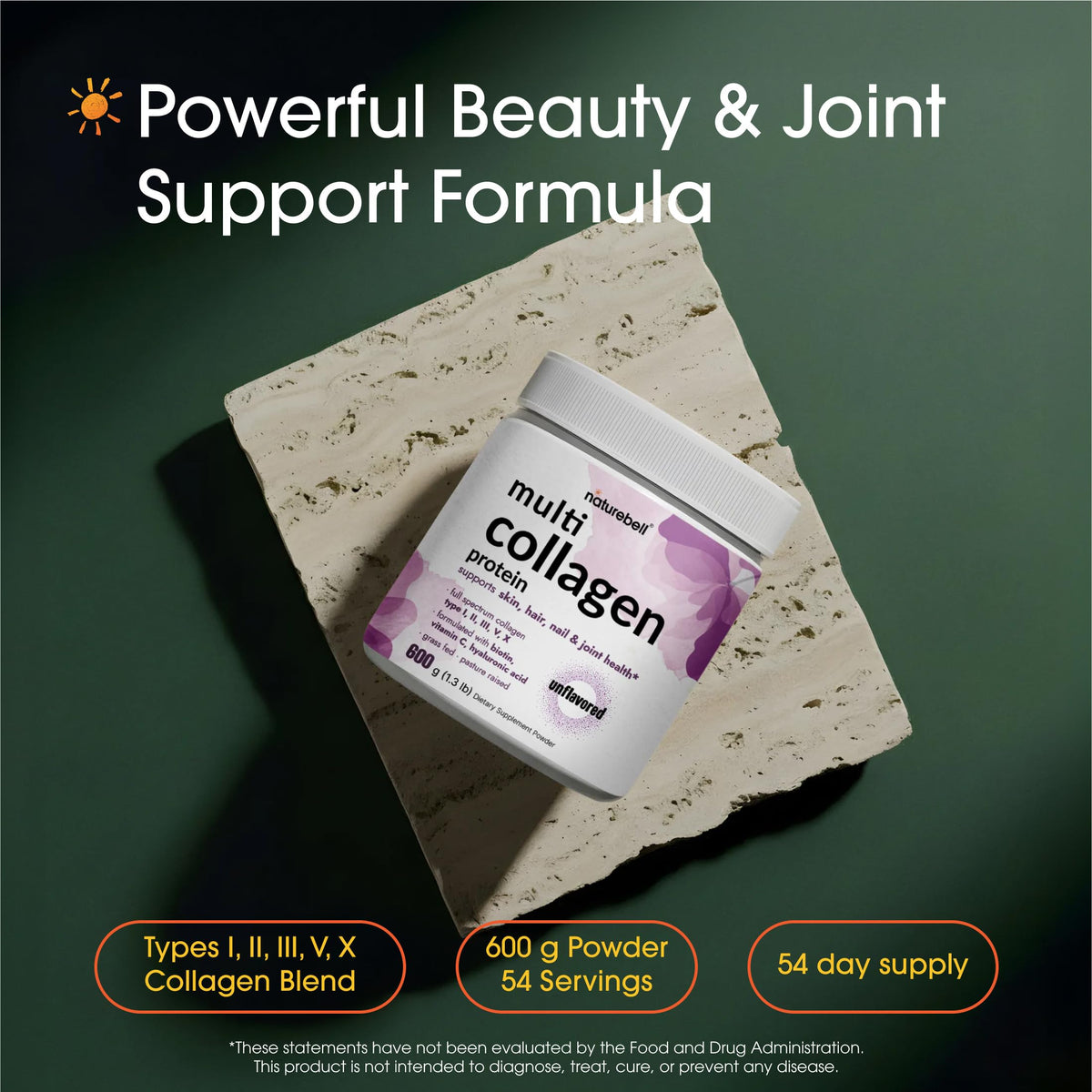 NatureBell Multi Collagen Protein Powder - 600g - image 2