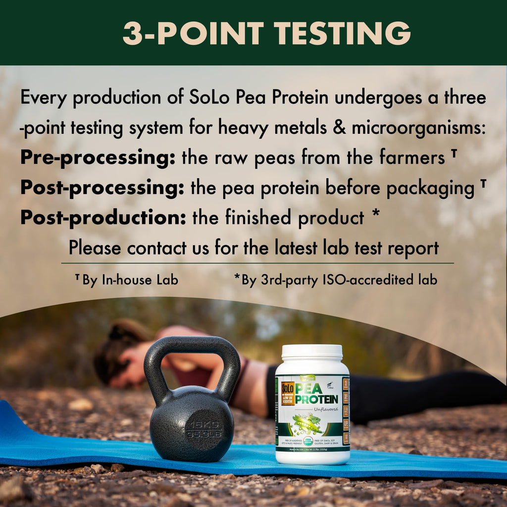 FOLONA SOLO Organic Pea Protein Isolate Powder - 2.7 lbs - image 5