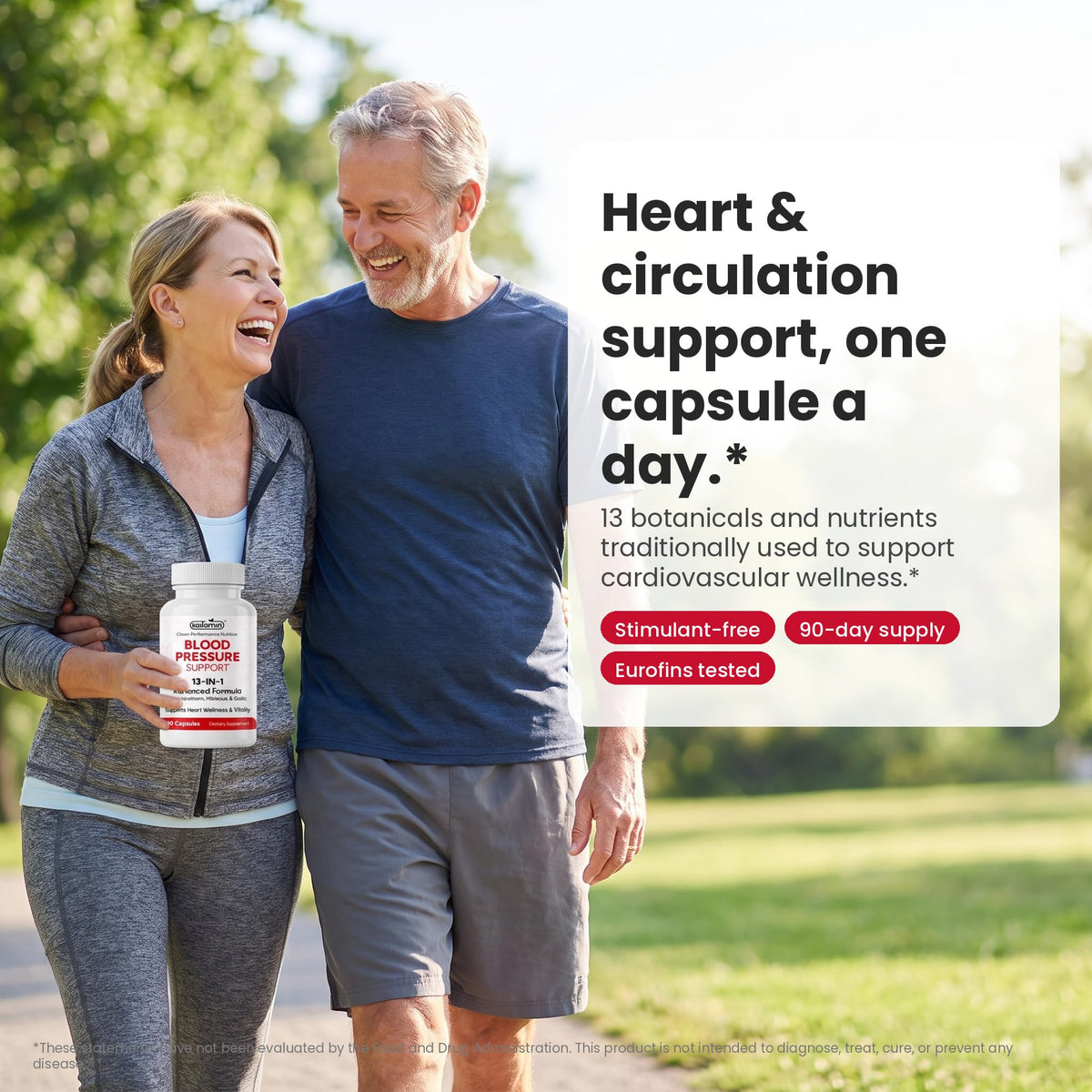 Kaitamin Blood Pressure Support Supplement Hawthorn Hibiscus - 90 Capsules - image 2
