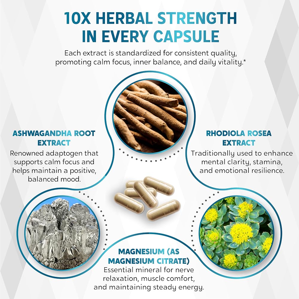 Nessarit Complete 14-in-1 Cortisol Wellness Ashwagandha - 150 Capsules - image 5