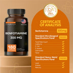 Zenavea Benfotiamine 300mg Vitamin B1 - 180 Capsules - image 7