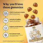 Vita Globe Mushroom Complex Gummies with Lions Mane - 60 Gummies - image 3