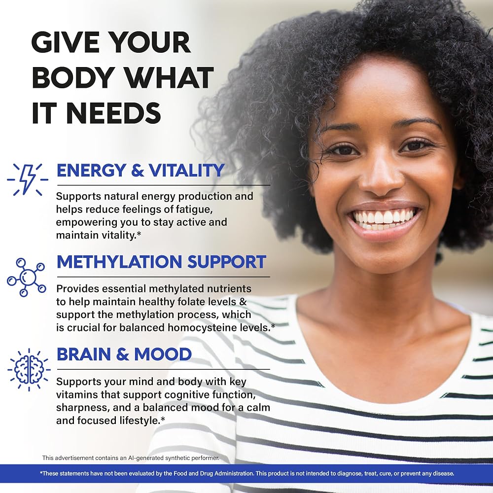 NUTRAHARMONY Methylated Multivitamin B-Complex - 120 Capsules - image 3