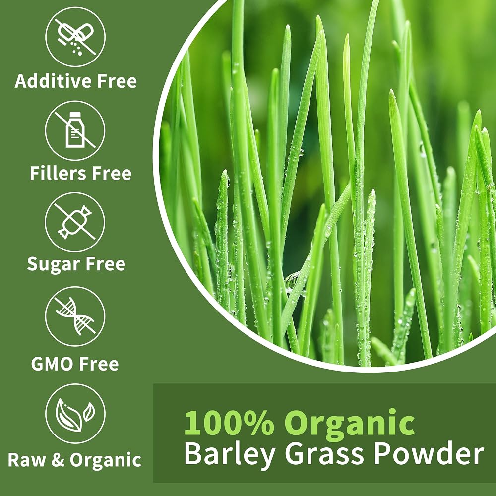 Hudetex Barley Grass Juice Powder - 8 oz - image 5