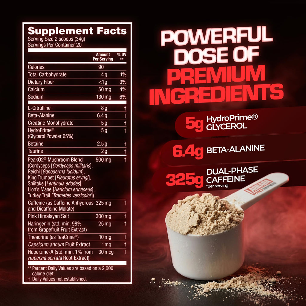 Labrada Pro Series Super Charge Pre-Workout Powder Energy & Pump - 23.7 oz - image 4