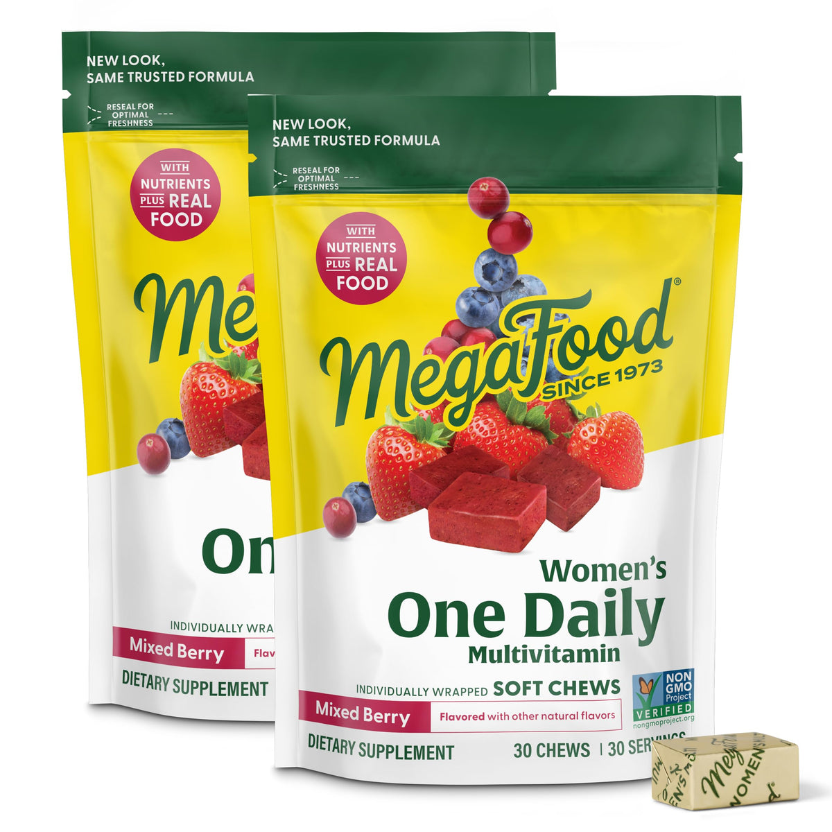 MegaFood Multivitamin for Women One Daily Mixed Berry - 60 Soft Chews