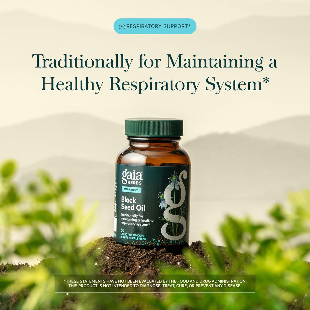 Gaia Herbs Black Seed Oil Immune Support - 60 Vegan Capsules - image 3