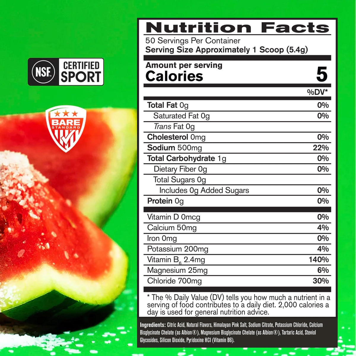 Bare Performance Nutrition BPN Electrolytes Hydration Drink Mix