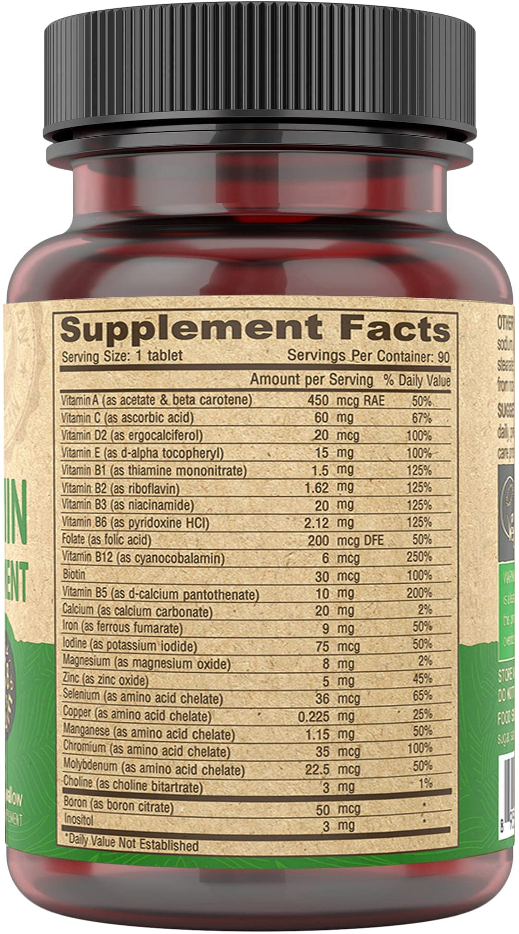 DEVA Vegan Multivitamin & Mineral Supplement - 90 Tablets - image 4