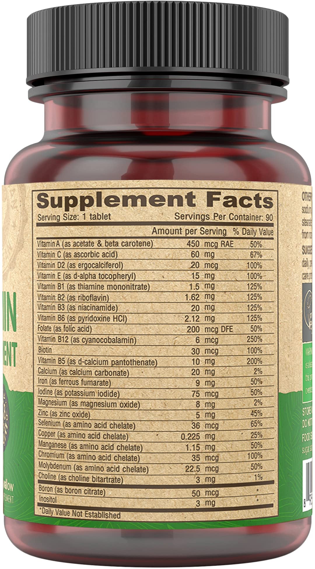 DEVA Vegan Multivitamin & Mineral Supplement - 90 Tablets - image 4