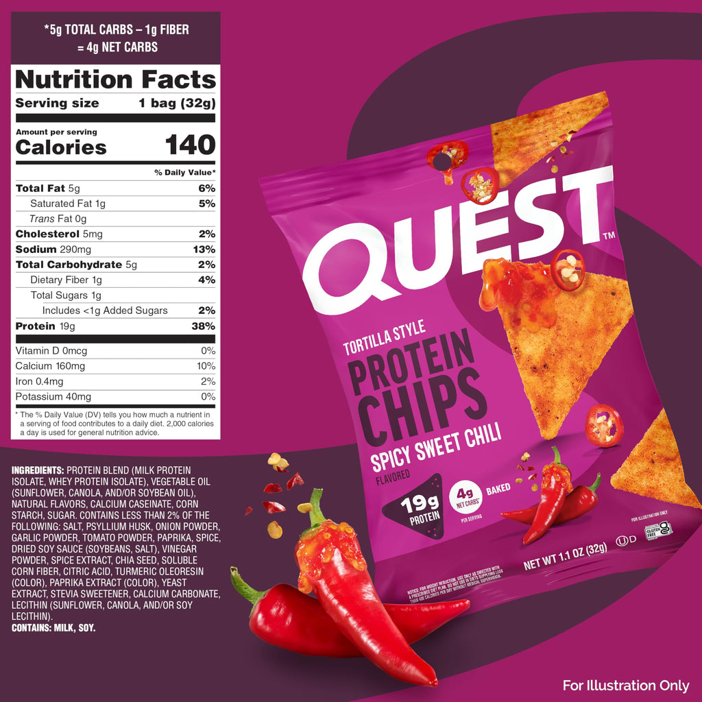Quest Nutrition Loaded Taco Tortilla Style Protein Chips