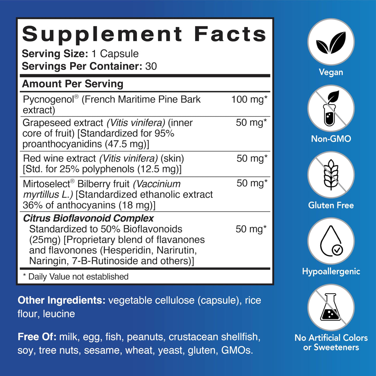 Patient One Pycnogenol & OPC Complex 300 mg - 30 Capsules - image 2