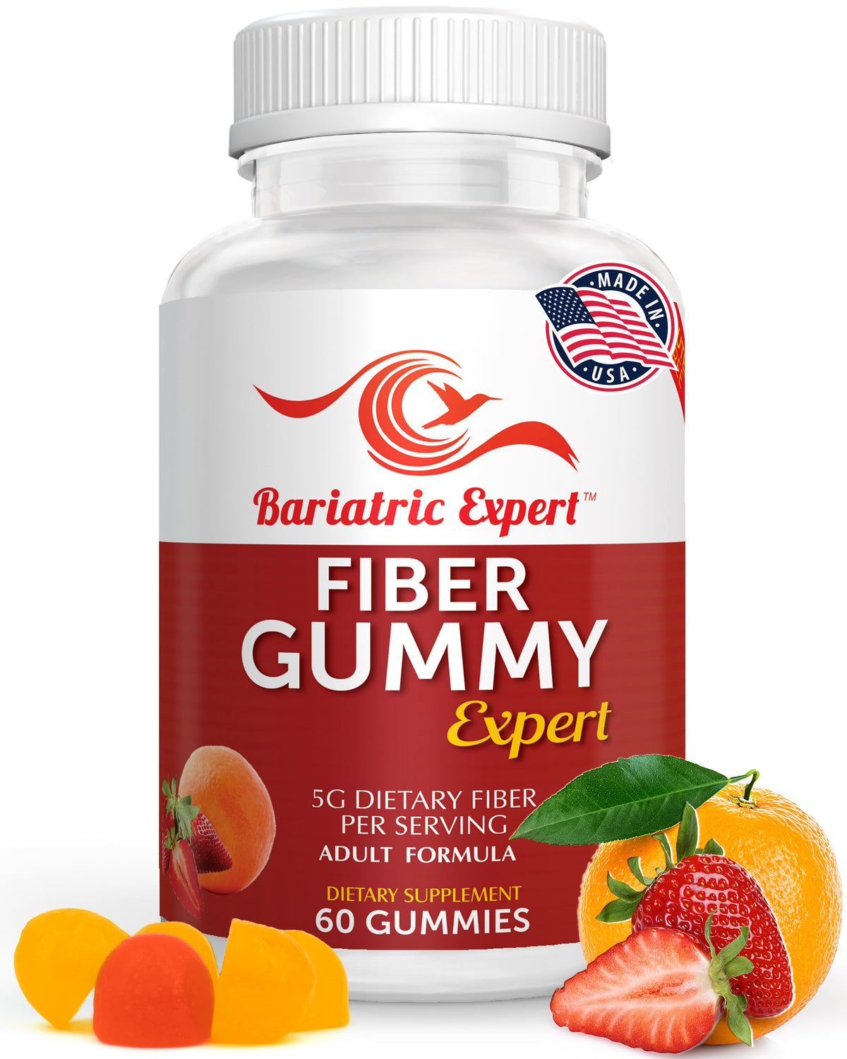 Bariatric Food Expert Fiber Vitamin Gummies - 60 Count