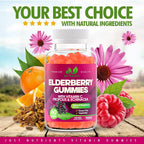 Just Nutrients Elderberry Gummies with Vitamin C & Echinacea - 60 Gummies - image 4