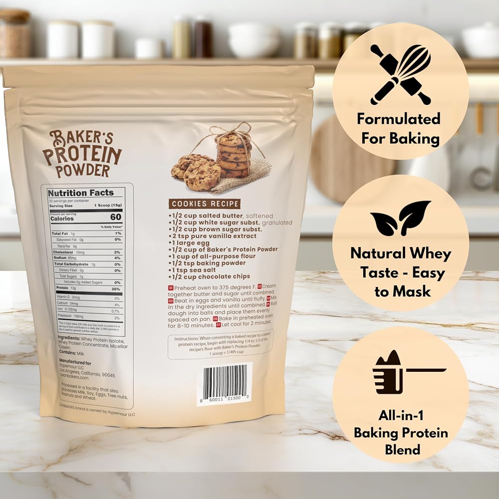 LEANBAKERS Baker's Protein Powder Blend for Baking - 17.1 oz - image 2