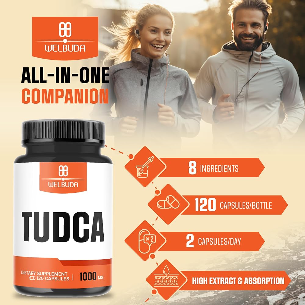 WELBUDA Tudca Supplement - 60 120 Capsules