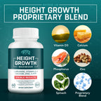 BTQ BIOTEQUE LAB Height Growth Maximizer Calcium Vitamin D3 Zinc - 60 Capsules - image 8