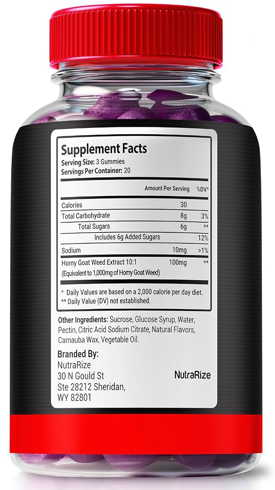 NutraRize Dominator Max Gummies for Men Muscle Support - 60 Gummies - image 2