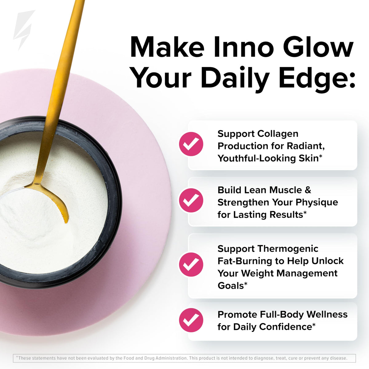 InnoSupps InnoGlow Multi Collagen Peptides Powder for Weight Loss