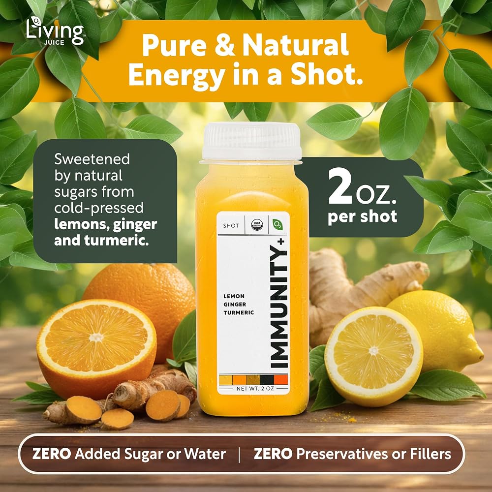 O2 Living Immunity+ Organic Cold Pressed Juice