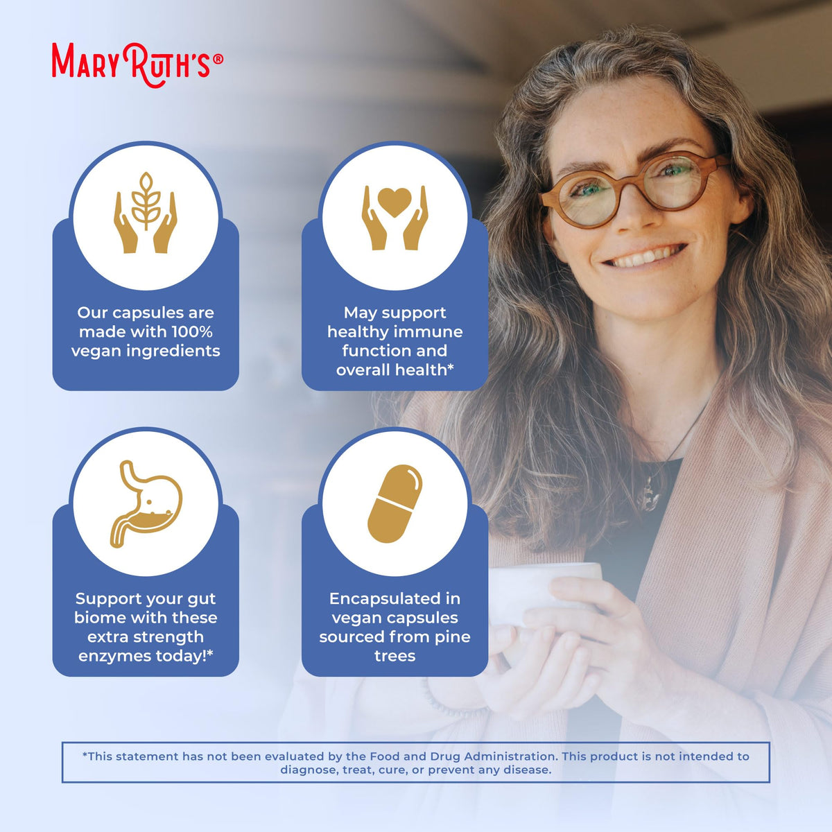MARYRUTH'S Ultra Digestive Enzymes Supplement - 60 Capsules - image 6