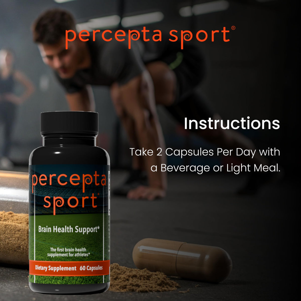 Percepta Sport Brain Supplement for Athletes - 60 Capsules - image 9