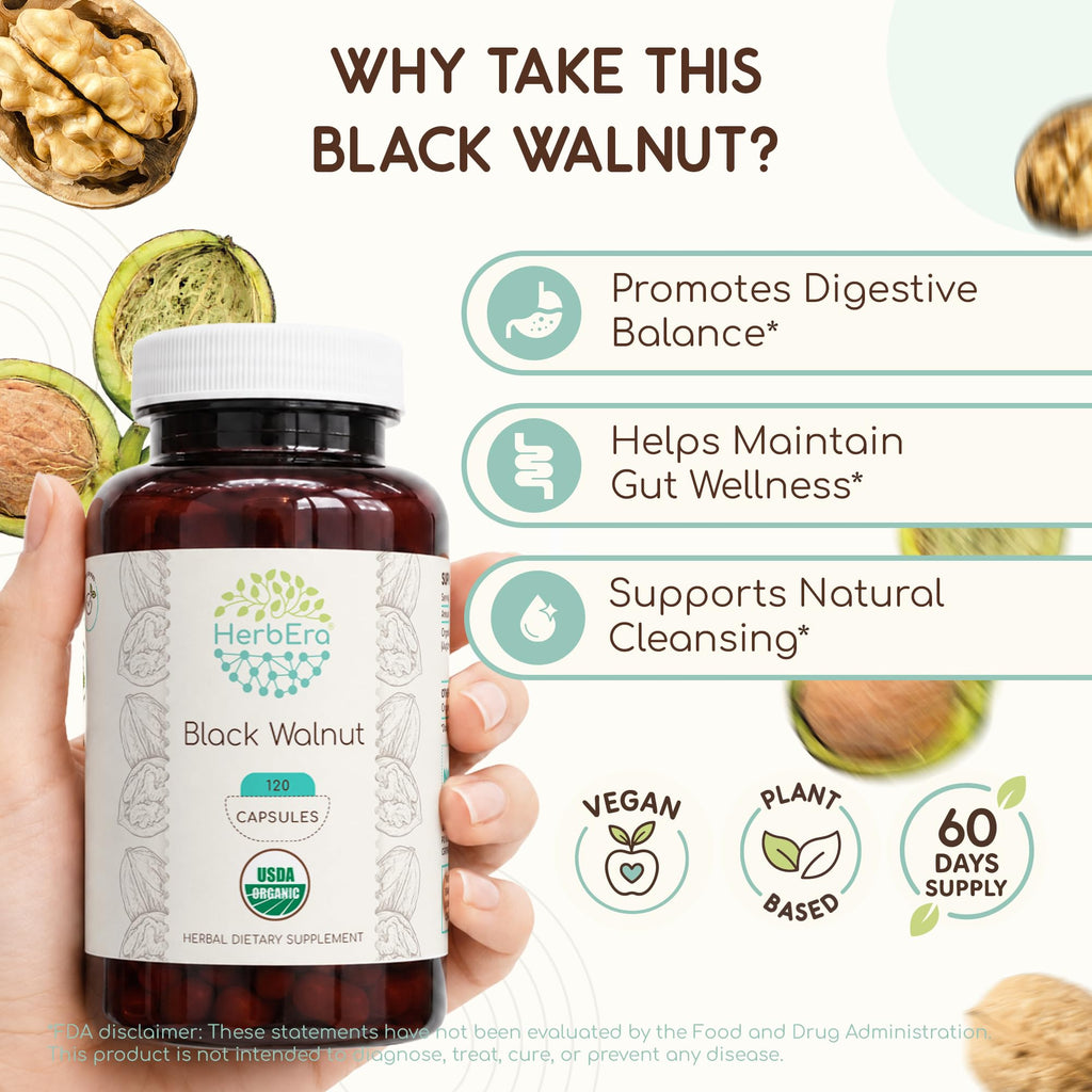 HerbEra Black Walnut 60/120 Capsules