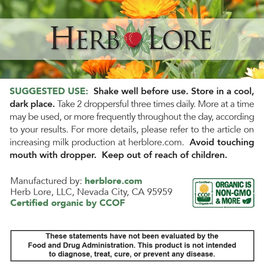 Herb Lore Organic Goats Rue Tincture for Lactation Support - 4 fl oz - image 7