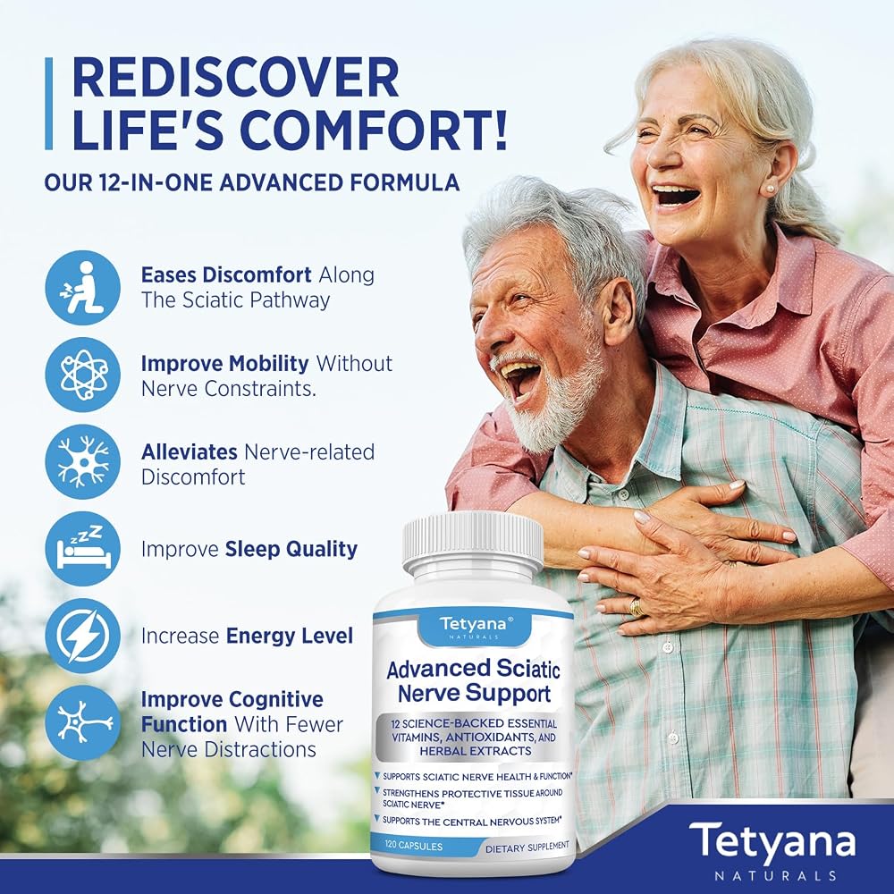 Tetyana naturals Sciatic Nerve Support Relief Supplement: Alpha