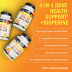 BioSchwartz Turmeric Supplement with Saffron & BioPerine - 60 Capsules - image 6