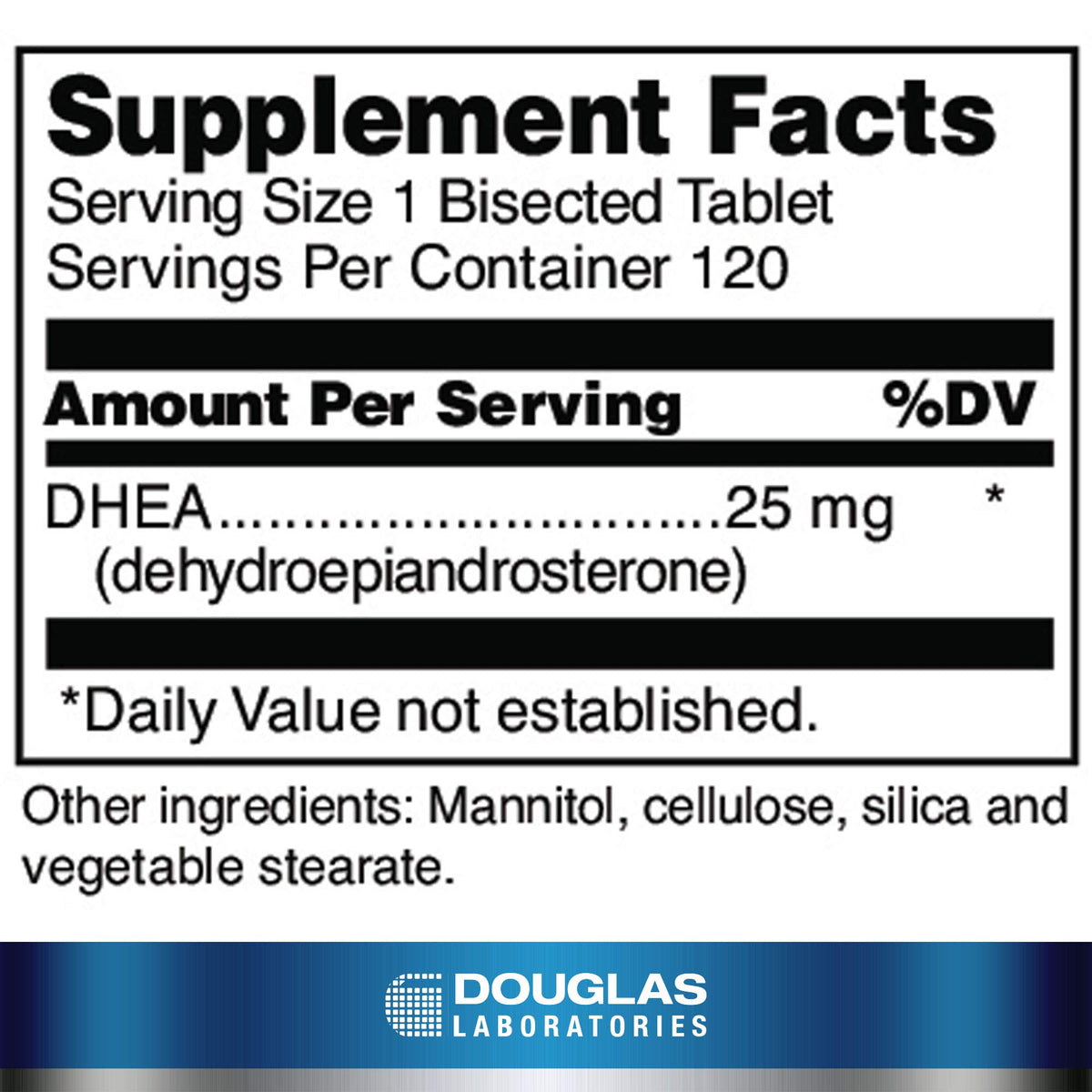Douglas Laboratories DHEA 25 mg - 120 Tablets - image 2