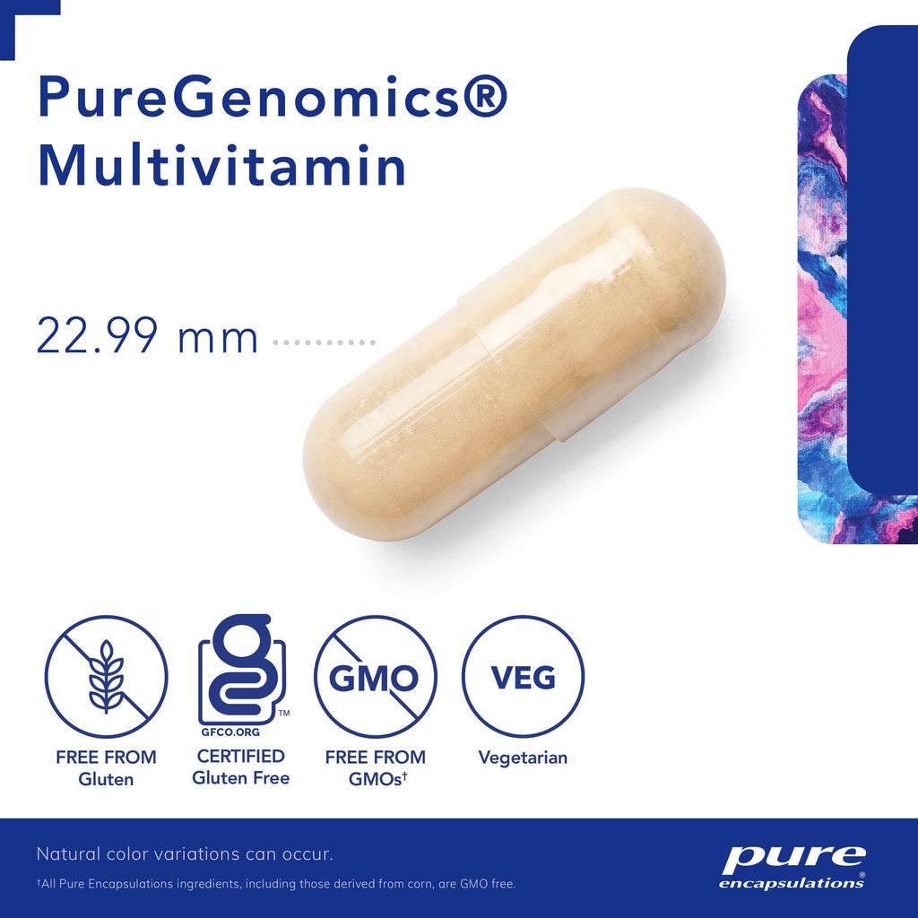 Pure Encapsulations PureGenomics Multivitamin, 60 Capsules