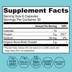 Left Coast Performance Grass-Fed Bone Broth Capsules - 180 Capsules - image 2