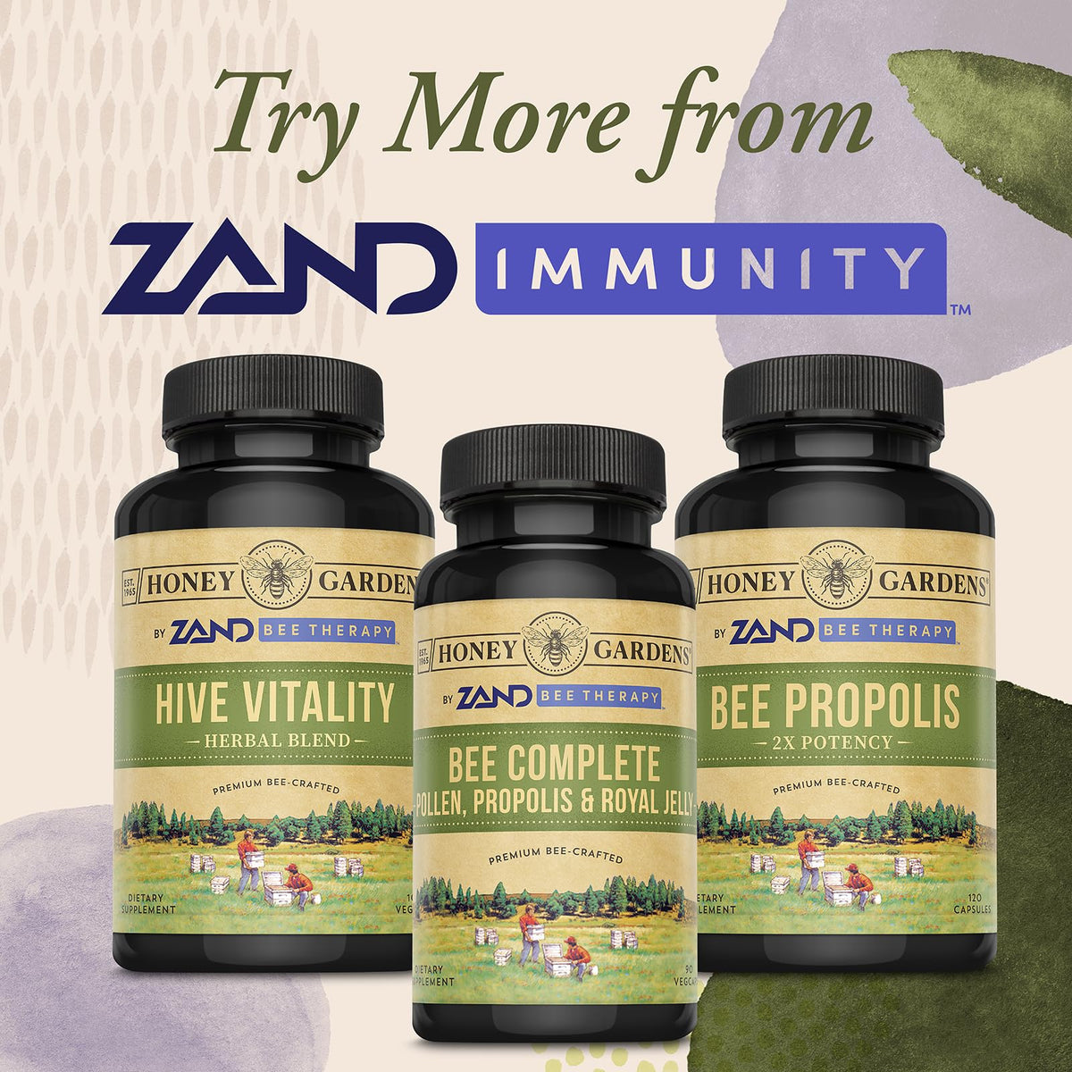 ZAND Honey Gardens Bee Complete - 90 Vegetarian Capsules - image 5