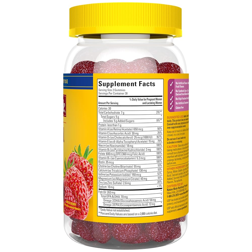 Nature Made Prenatal Gummies with DHA and Folic Acid - 60 Gummies - image 9