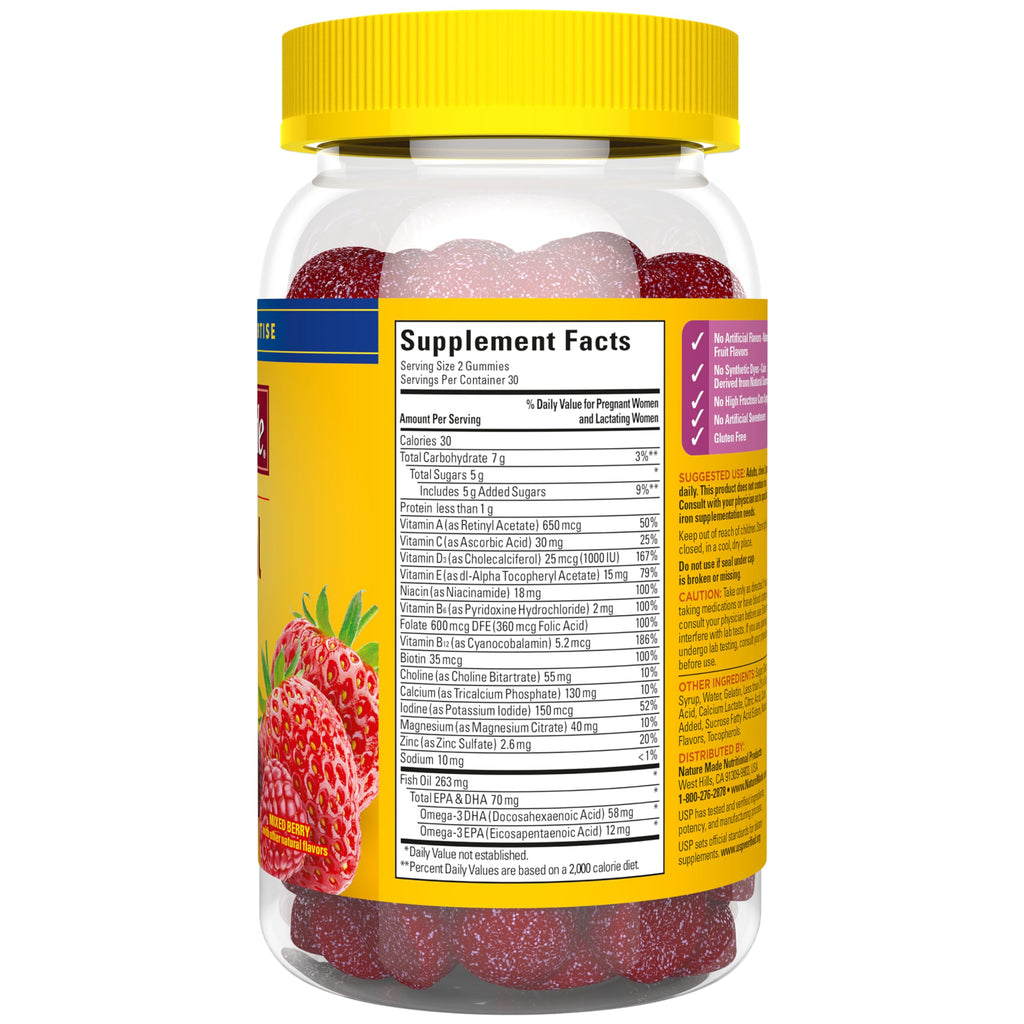 Nature Made Prenatal Gummies with DHA and Folic Acid - 60 Gummies - image 9