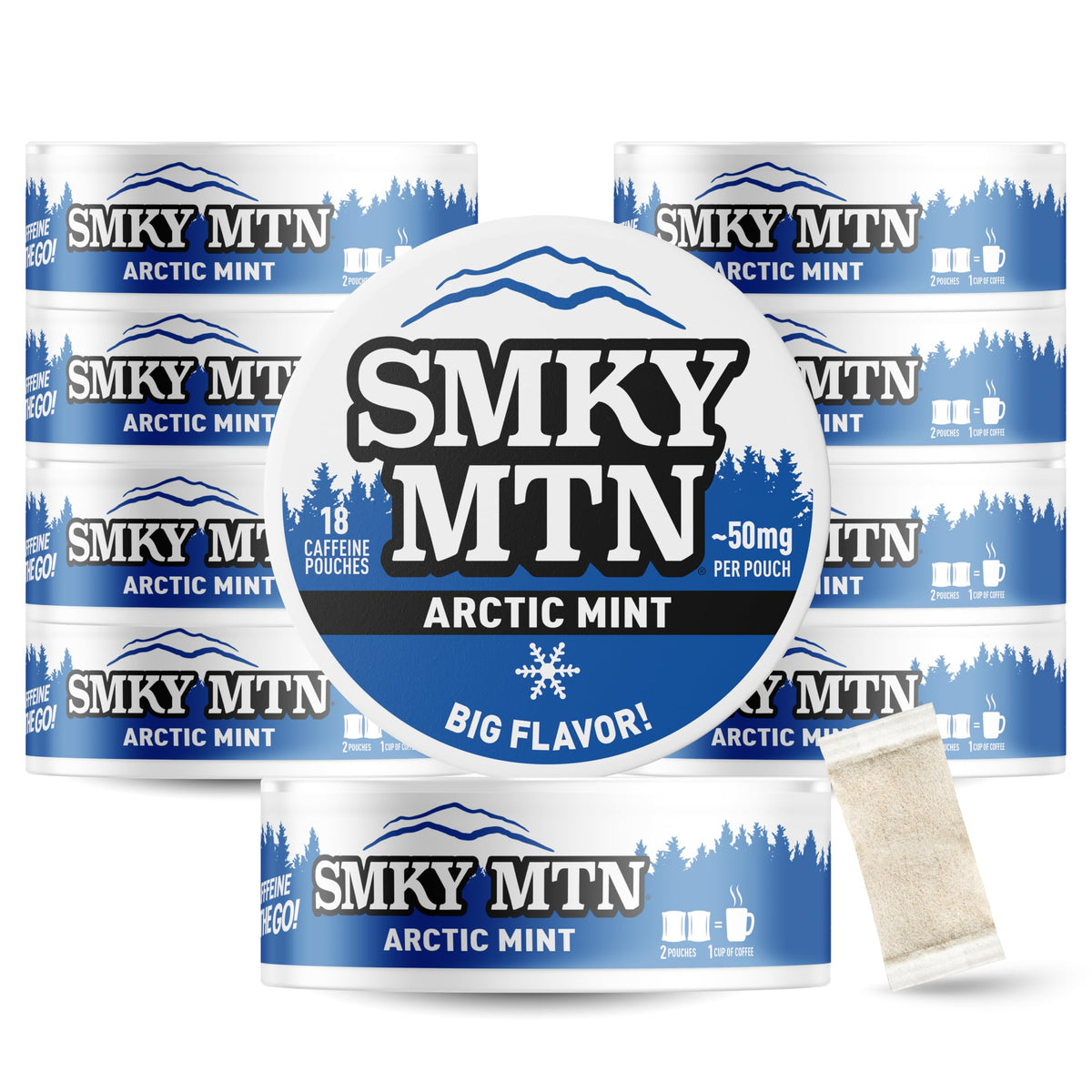 Smokey Mountain Pouches - Nicotine-Free and Tobacco-Free - 10 Can