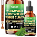 MILIVOL Wormwood Liquid Drops with Black Walnut & Herbs - 2 Fl Oz