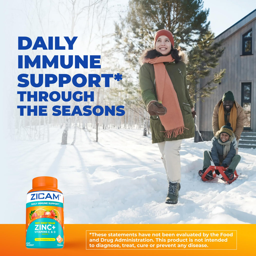 Zicam Daily Immune Support Gummy Supplement - 70 Count - image 3