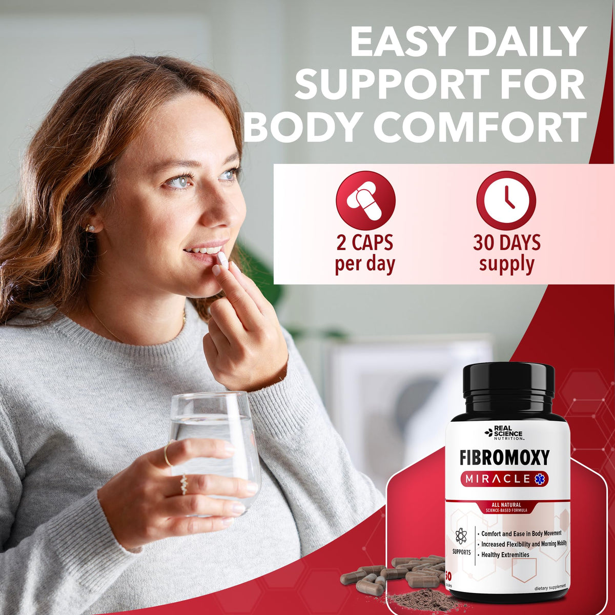 Real Science Nutrition Fibromoxy Miracle Supplement - 60 Capsules - image 6