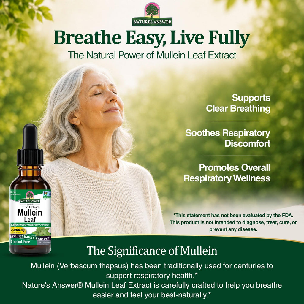 Nature's Answer Mullein Leaf Herbal Supplement - 1 Fl Oz - image 6